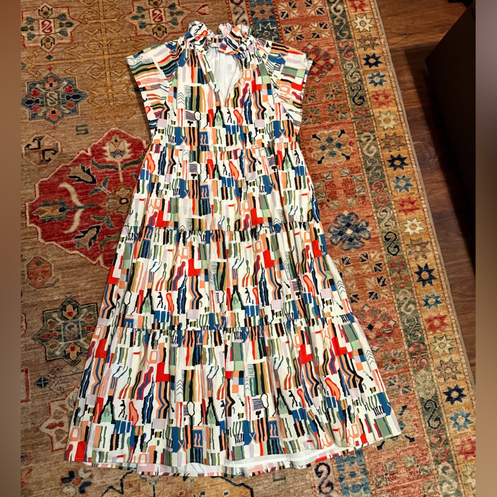 Crosby Multicolor Abstract Skirt